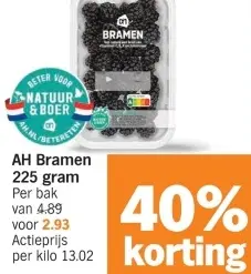 Aanbieding: Bramen 225 gram
