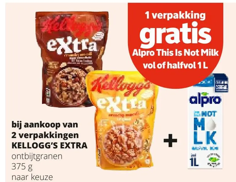 Aanbieding: KELLOGG'S EXTRA ontbijtgranen