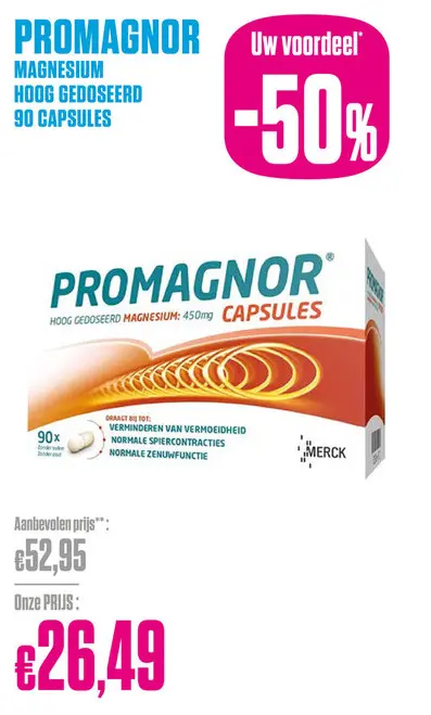 Promotie: Promagnor 90 Capsules - Promagnor