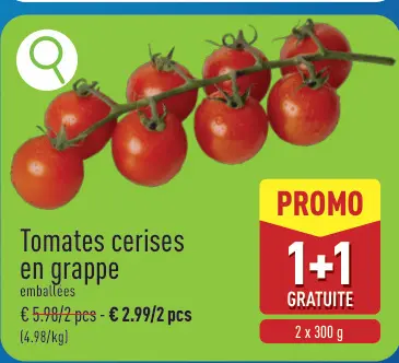 Offre: Tomates cerises en grappe