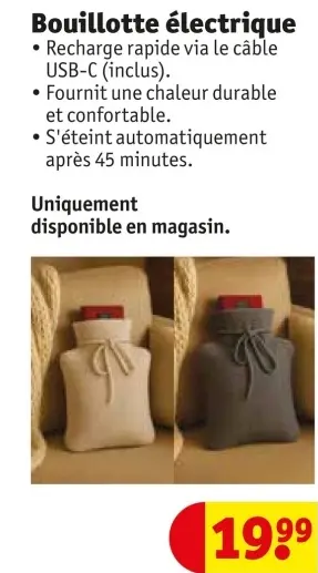 Offre: Bouillotte électrique