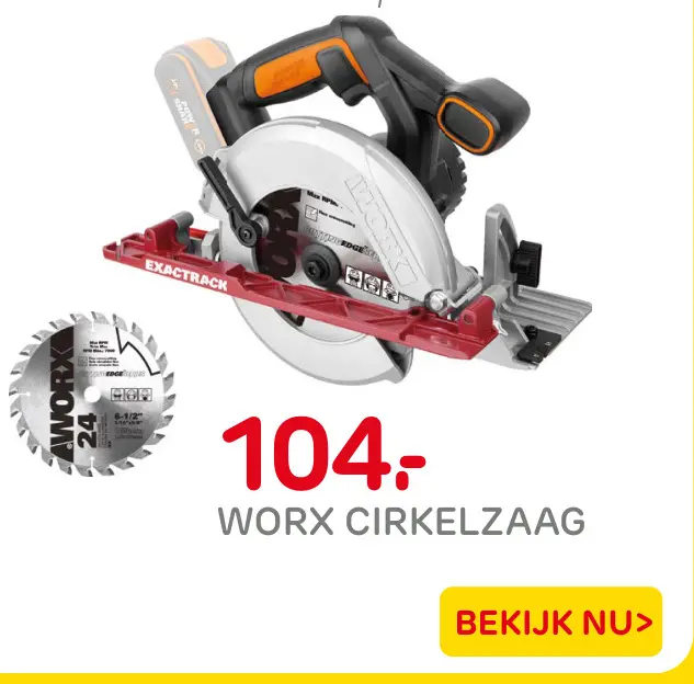 Aanbieding: Worx cirkelzaag