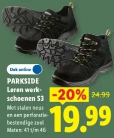 Aanbieding: Leren werkschoenen S3