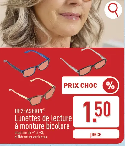 Offre: Lunettes de lecture a monutre bicolore
