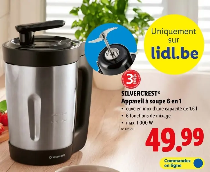 Offre: Appareil à soupe 6 en 1