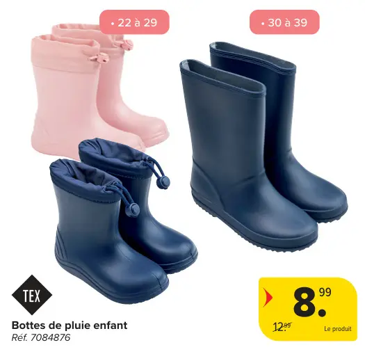 Offre: Bottes de pluie enfant