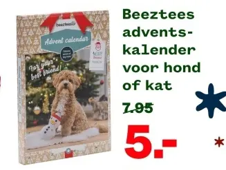 Aanbieding: adventskalender voor hond of kat
