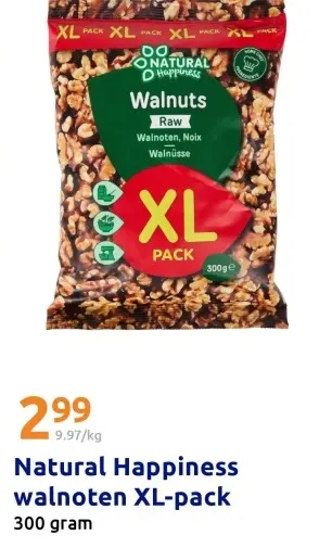 Promotie: Natural Happiness walnoten XL-pack