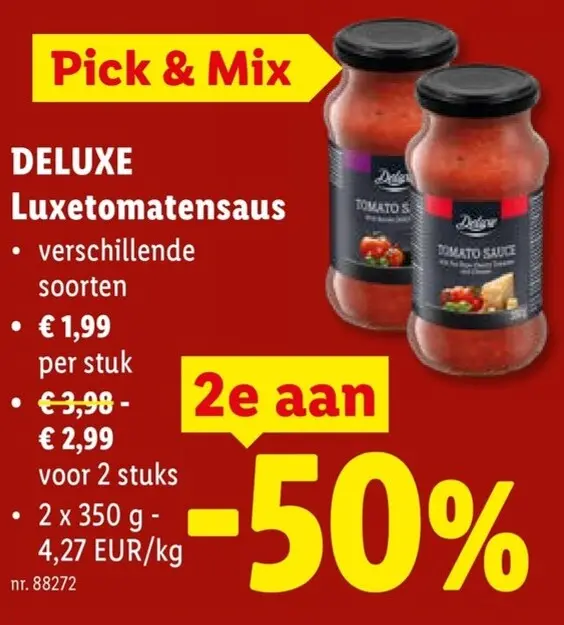 Promotie: Deluxe Luxetomatensaus
