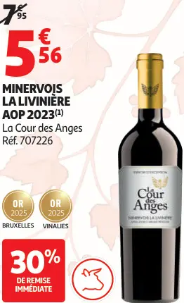 Offre: La Cour des Anges Minervois La Livinière AOP 2023