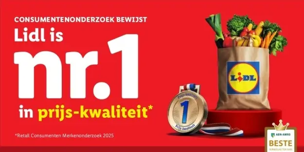Aanbieding: Lidl is nr.1 in prijs-kwaliteit