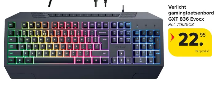 Aanbieding: gamingtoetsenbord GXT 836 Evocx