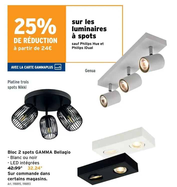 Offre: Bloc 2 spots