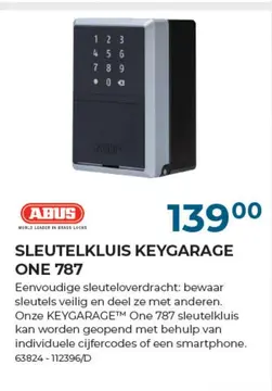 Aanbieding: SLEUTELKLUIS KEYGARAGE ONE 787