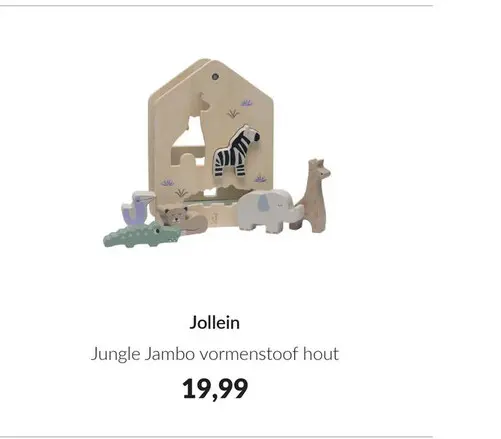Aanbieding: Jungle Jambo vormenstoof hout