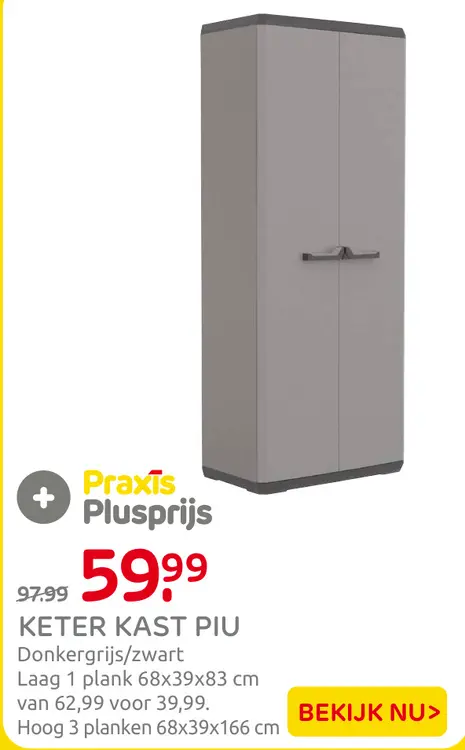 Aanbieding: Keter kast piu