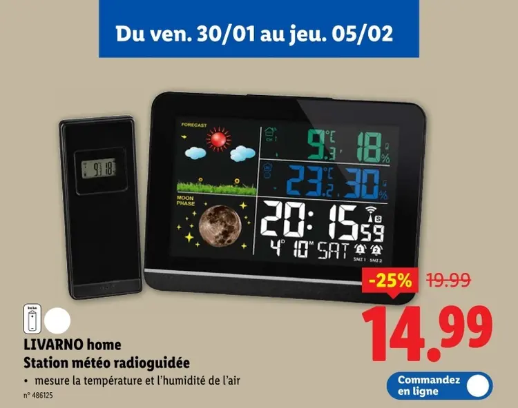 Offre: Station météo radioguidée