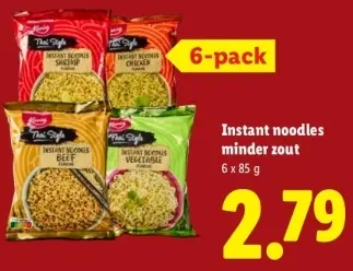 Aanbieding: Instant noodles minder zout