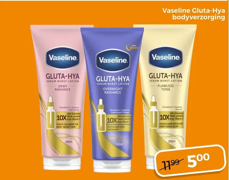 Aanbieding: Vaseline Gluta-Hya bodyverzorging