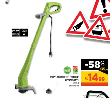 Offre: Coupe-bordures électrique cpe2523gt/el