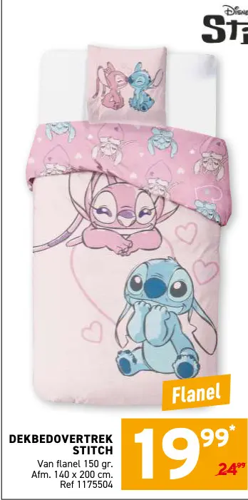 Promotie: Dekbedovertrek Stitch