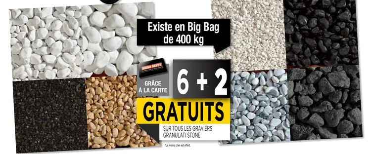 Offre: Graviers granulati stone