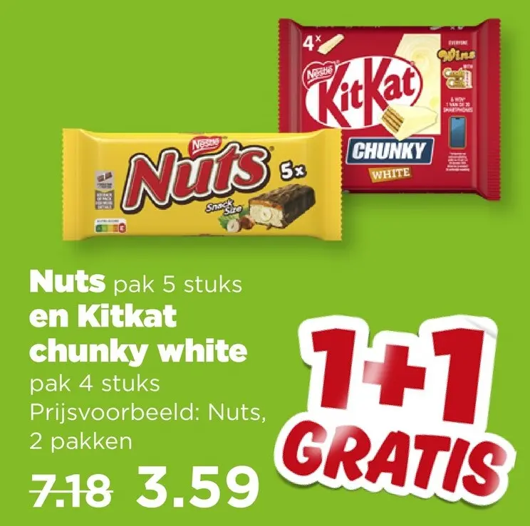 Aanbieding: Nuts en Kitkat chunky white