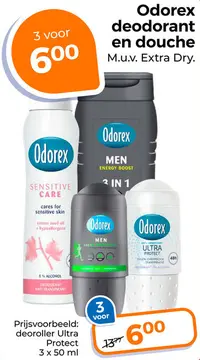 Aanbieding: Odorex deodorant en douche