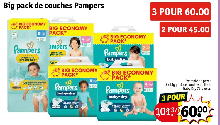 Offre: Big pack de couches