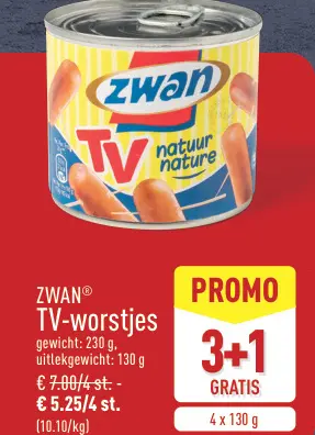 Promotie: TV-worstjes