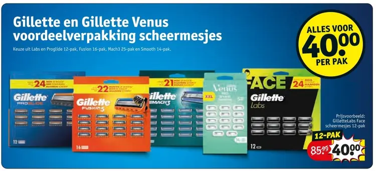 Aanbieding: Voordeelverpakking scheermesjes