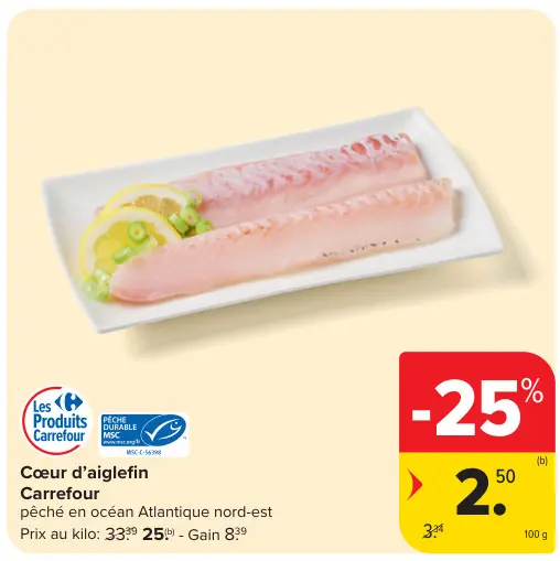 Offre: Cœur d'aiglefin