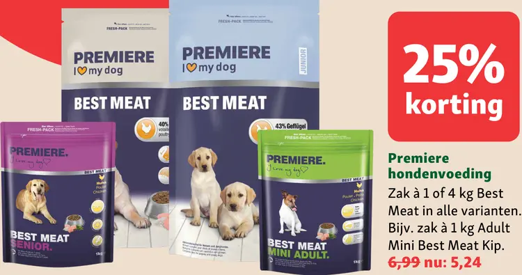 Aanbieding: Premiere Hondenvoeding
