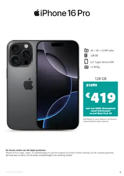Aanbieding: iPhone 16 Pro