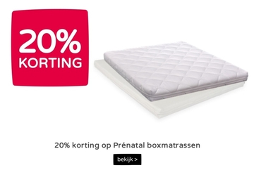 Aanbieding: Prénatal boxmatrassen