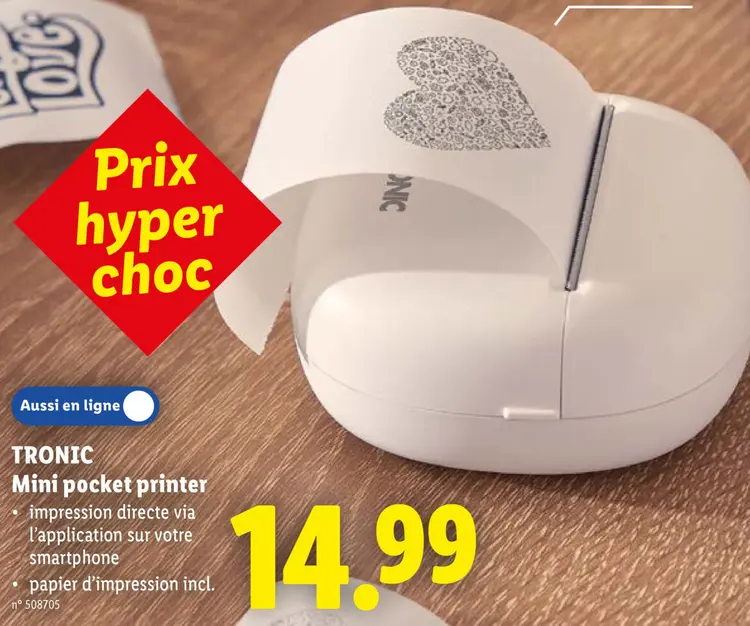 Offre: Mini pocket printer