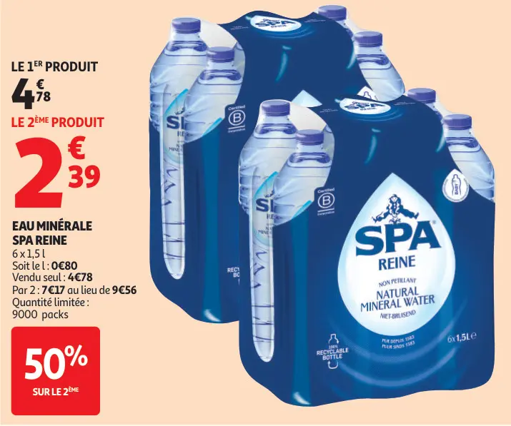 Offre: Eau minérale