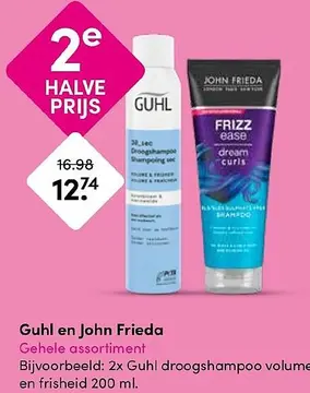 Aanbieding: Guhl en John Frieda Gehele assortiment