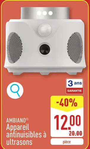 Offre: Appareil antinuisibles à ultrasons