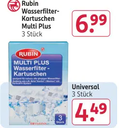 Aanbieding: Rubin Wasserfilter-Kartuschen Multi Plus