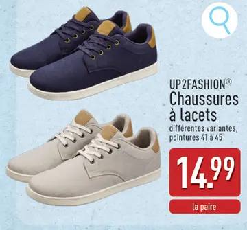Offre: UP2FASHION® Chaussures à lacets