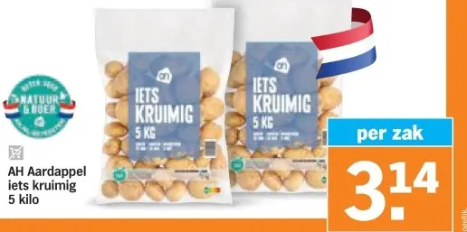Aanbieding: Aardappel iets kruimig