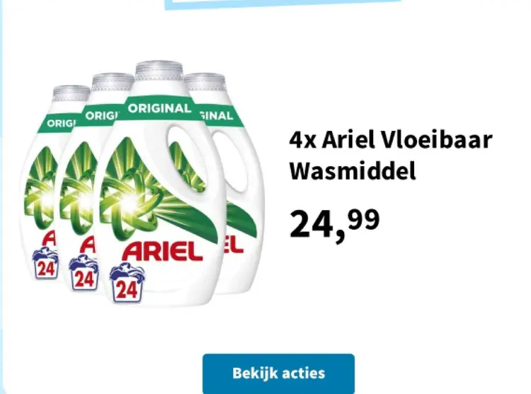Promotie: Ariel Vloeibaar Wasmiddel