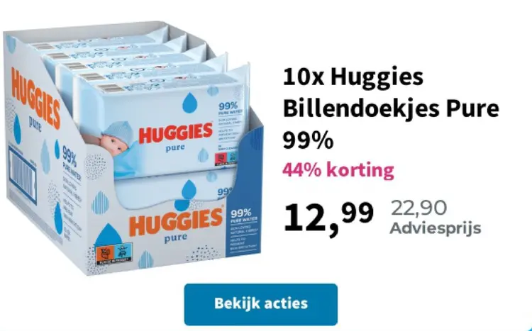 Aanbieding: Billendoekjes Pure