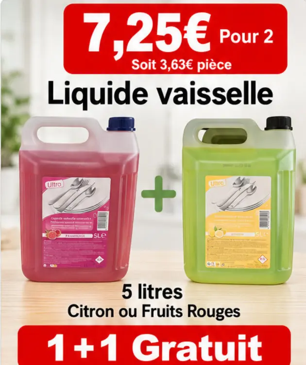 Offre: Ultro Liquide vaisselle