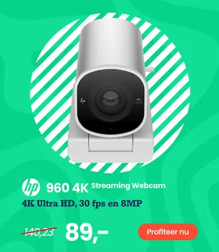 Aanbieding: HP 960 4K Streaming Webcam