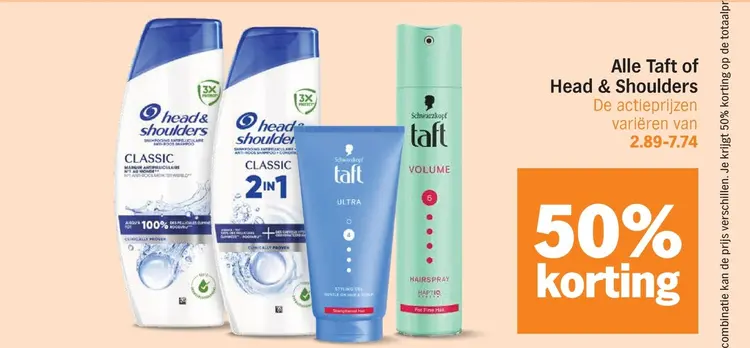 Aanbieding: Alle Taft of Head & Shoulders