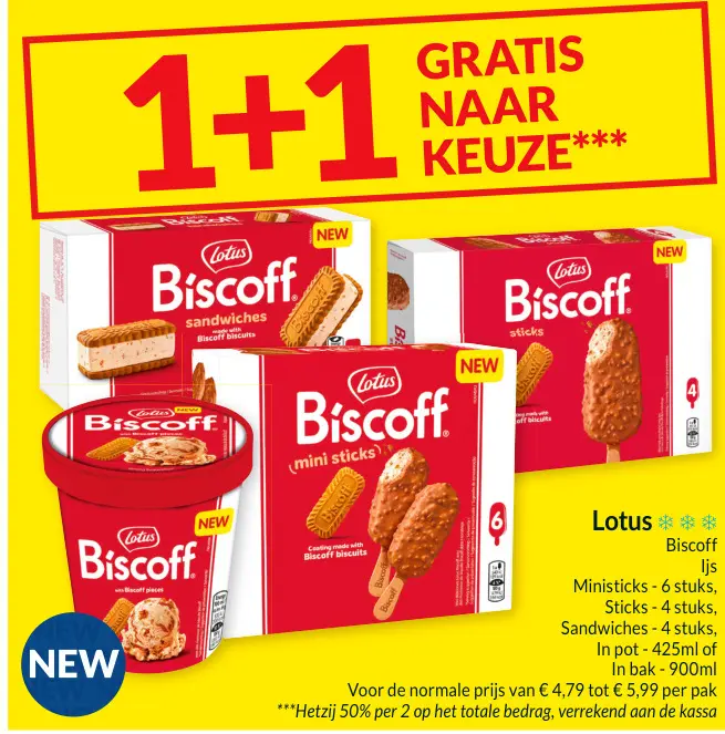 Promotie: Biscoff ijs