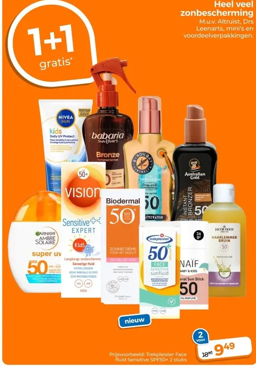 Aanbieding: Heel veel zonbescherming