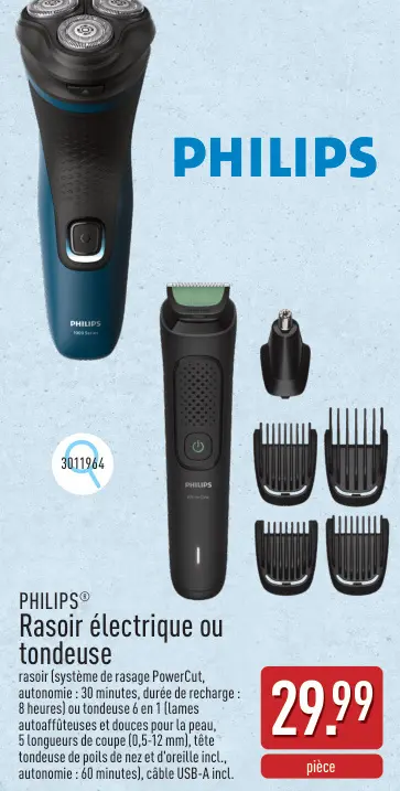 Offre: Rasoir électrique ou tondeuse